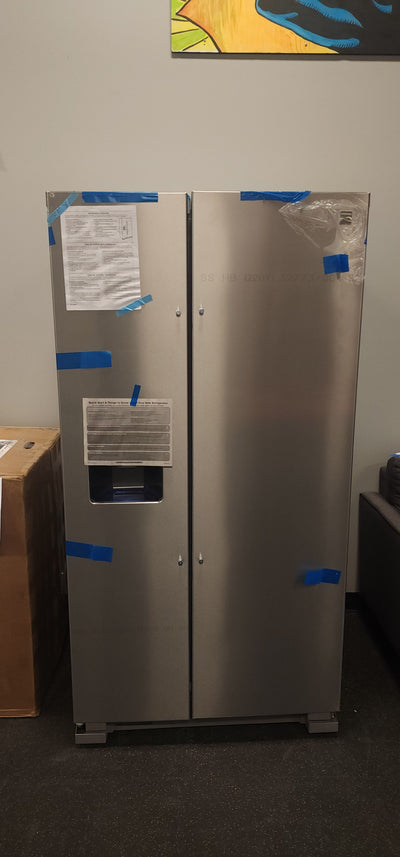 Kenmore 36" Side-by-Side Refrigerator and Freezer with 25 Cubic Ft. Total Capacity, Stainless Steel!

-Brand new right out of the box