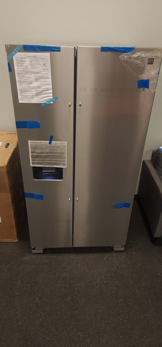 Kenmore 36" Side-by-Side Refrigerator and Freezer with 25 Cubic Ft. Total Capacity, Stainless Steel!

-Brand new right out of the box