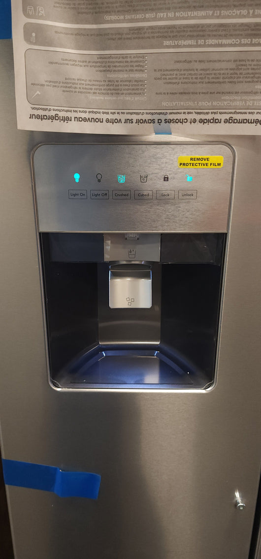Kenmore 36" Side-by-Side Refrigerator and Freezer with 25 Cubic Ft. Total Capacity, Stainless Steel!

-Brand new right out of the box