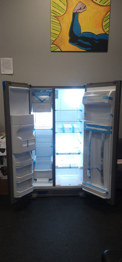 Kenmore 36" Side-by-Side Refrigerator and Freezer with 25 Cubic Ft. Total Capacity, Stainless Steel!

-Brand new right out of the box