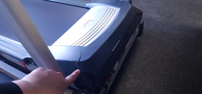 Sunny Health & Fitness Treadmill with Manual Incline, Pulse Sensors, Folding, LCD Monitor for Exercise SF-T4400! 

-New & Assembled but does have some cracked plastics from shipping, photos shown