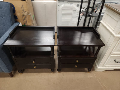 B&M Beans BM Modern Black Cherry 2 Drawer Nightstand! New & Assembled!