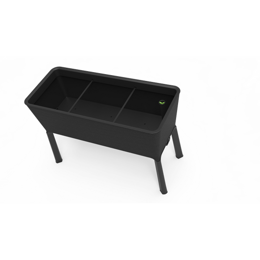 Keter 19.4" x 44.9" x 29.8" Black Resin Raised Garden Kit!! BRAND NEW, MINOR CRACK FROM SHIPPING!!