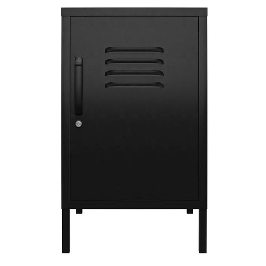 SystemBuild Bonanza Metal Locker End Table in Black!

-Brand new in the box