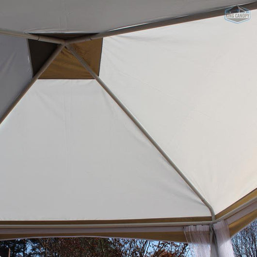 King Canopy Garden Party 13X13 Pop-Up Gazebo w/ Caramel Crème Cover!

-Brand new in the box (Assembly is required)