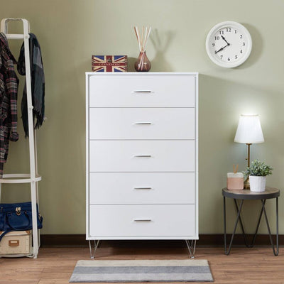 Acme Furniture Deoss White Chest with Five Drawers, White!

-Brand new in the box 