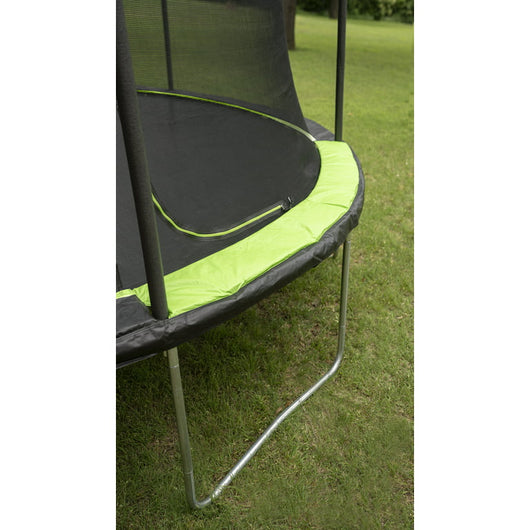 JumpKing 14ft Trampoline with Safety Enclosure, 200lb Weight Limit Black Lime Green!

-Brand new in the box 