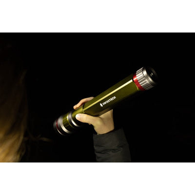 Swiss Tech 6500 Lumen Dual Power Rechargeable LED Flashlight with Charging Bank!

-Brand new in the box 