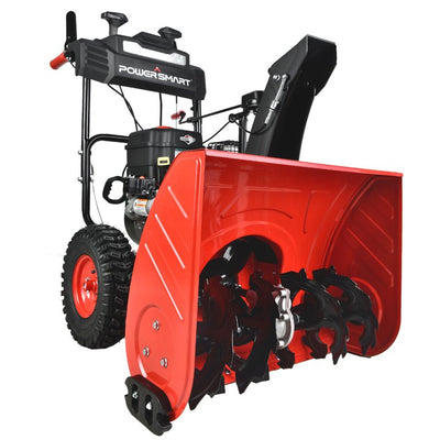 PowerSmart 24 in. Two Stage Electric Start Gas Snow Blower with Brigg Stratton Engine PSSAM24BS!  Brand new  Fully assembled-