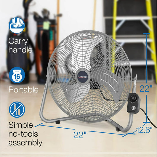 Lasko 20" Max Performance Pivoting High Velocity Floor Fan!

-Brand new in the box 