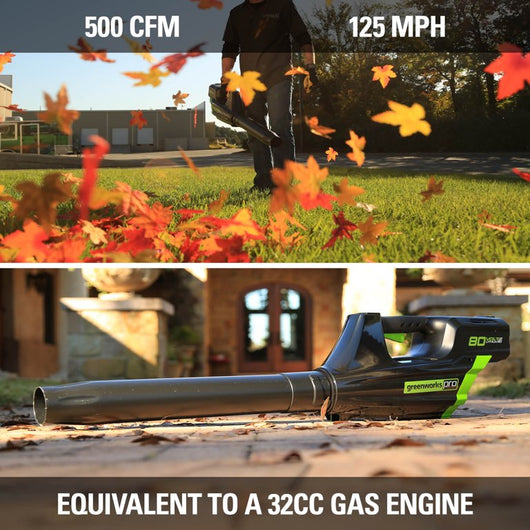 Greenworks PRO 80V 500 CFM Leaf Blower with 2.0 Ah Battery and Charger!

-Brand new in the box