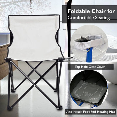 SereneLife Portable Infrared Home Spa 1 Person Steam Sauna with Foot Heating Pad!

-Brand new in the box