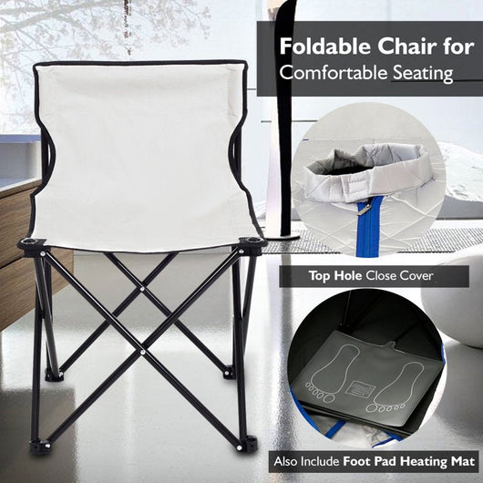 SereneLife Portable Infrared Home Spa 1 Person Steam Sauna with Foot Heating Pad!

-Brand new in the box