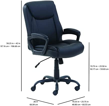 Amazon Basics Classic Puresoft Padded Mid-Back Office Computer Desk Chair with Armrest - Black!

-Brand new in the box 