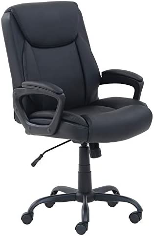 Amazon Basics Classic Puresoft Padded Mid-Back Office Computer Desk Chair with Armrest - Black!

-Brand new in the box 