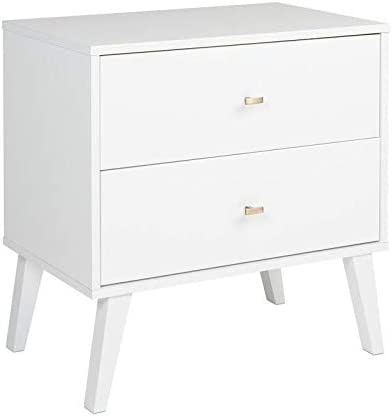 Prepac Milo Mid Century Modern Nightstand, 2-Drawer, White!

-Brand new in the box 