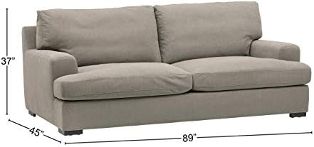 Stone & Beam Lauren Down-Filled Oversized Sofa Couch, 89"W, Slate!

-Brand new, right out of the box 