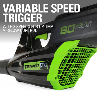 Greenworks PRO 80V 500 CFM Leaf Blower with 2.0 Ah Battery and Charger!

-Brand new in the box