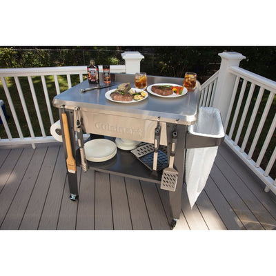 Cuisinart Outdoor Stainless Steel Grill Prep Table!

-Brand new in the box 