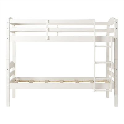 Manor Park Solid Wood Twin Over Twin Bunk Bed, White!

-Brand new in the box 