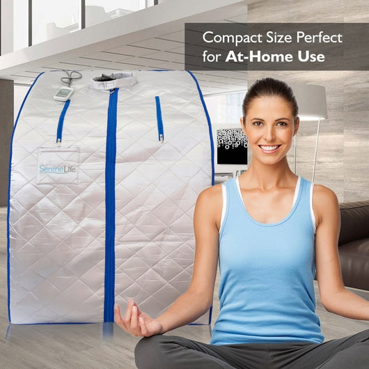 SereneLife Portable Infrared Home Spa 1 Person Steam Sauna with Foot Heating Pad!

-Brand new in the box
