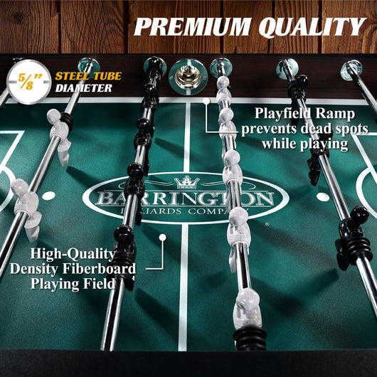 Barrington 56 Inch Premium Furniture Foosball Soccer Table!

-Brand new in the box