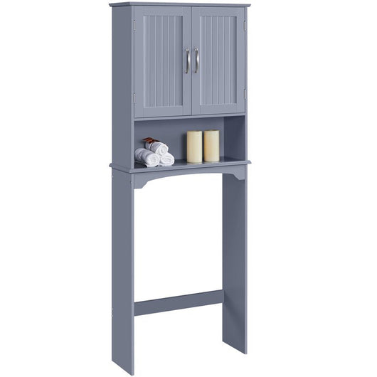 Yaheetech Over The Toilet Cabinet MDF Bathroom Storage Organizer with Adjustable Shelf, Gray!

-Brand new in the box 