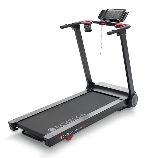 Echelon Stride Sport Auto-Fold Compact Treadmill with 12 Levels of Incline!

-Brand new and assembled but the wheels are not perfect from shipping. Treadmill does not roll very well, functionality is perfect though