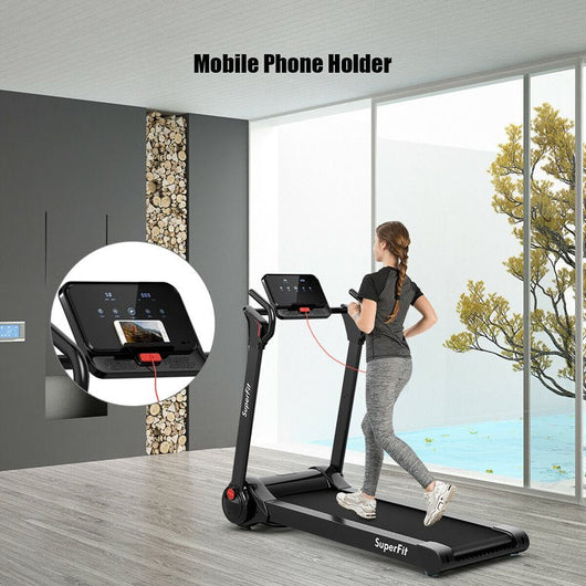Costway SuperFit 2.25HP Folding Electric Motorized Treadmill with Bluetooth Speaker!

-Brand new and assembled