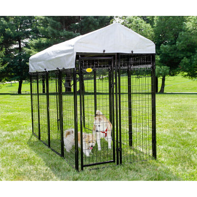 Kennel Master Black Welded Wire Dog Kennel, 8 ft. x 4 ft. x 6 ft!

-Brand new in the box 