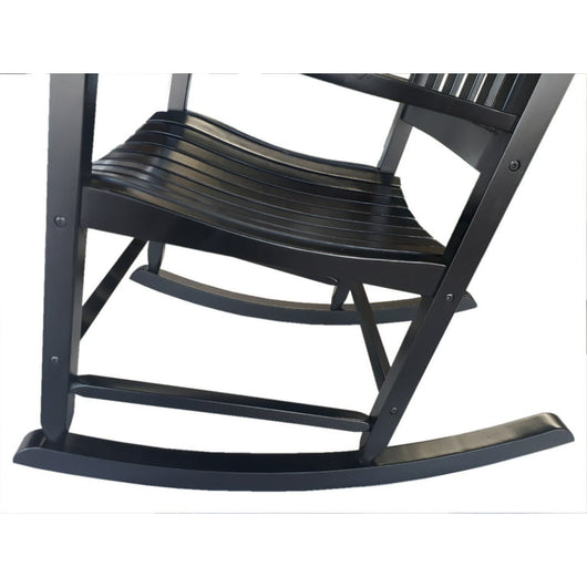 Mainstays Outdoor Wood Porch Rocking Chair, Black, Set of 2!

-Brand new and assembled -(One Chair Does Have a Small Crack on The Side of the butt, photos shown)