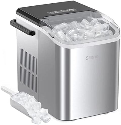 Silonn Countertop Ice Maker Machine with Handle, Portable Ice Makers Countertop, Makes up to 27 lbs.!

-Brand new in the box 