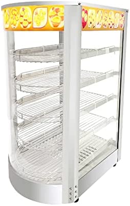 14" Food Display Warmer Curved Glass Warming Cabinet Hot Food Showcase Countertop 5 Layers (14"(5 Layer))! (USED - TESTED/WORKS GREAT!)
