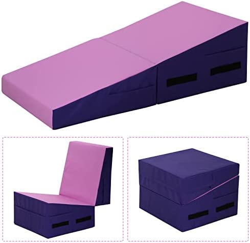 Incline Gymnastics Mat, 48x24 Inch Foldding Gymnastic Tumbling Mat with Handle!

-Brand new in the box 