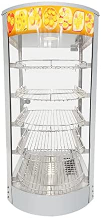 14" Food Display Warmer Curved Glass Warming Cabinet Hot Food Showcase Countertop 5 Layers (14"(5 Layer))! (USED - TESTED/WORKS GREAT!)