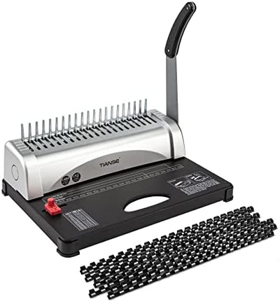 TIANSE Binding Machine, 21-Holes, 450 Sheets, Comb Binding Machines with Starter Kit!

-Brand new in the box