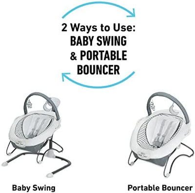 Graco Soothe 'n Sway LX Baby Swing with Portable Bouncer, Derby!

-Brand new in the box 