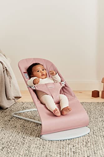 BabyBjörn Bouncer Bliss, Light Gray Frame, Cotton, Petal Quilt, Dusty Pink!

-Brand new in the box 