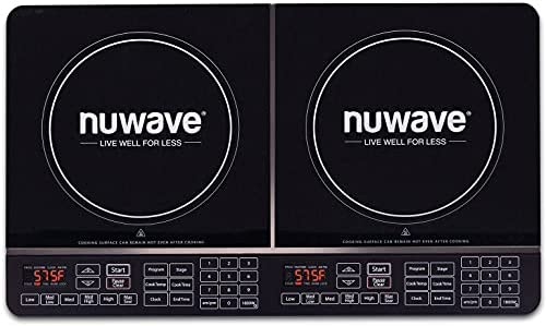 NUWAVE Double Precision Induction Cooktop, Portable, Powerful with 2 Large 8” Heating Coils! (USED - LIKE NEW)

-Used once, very clean but does have a mark on the right burner, photos shown