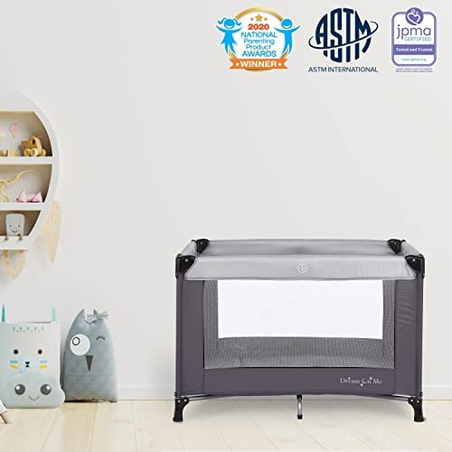 Dream On Me Nest Portable Play Yard with Carry Bag and Shoulder Strap, Grey!

-Brand new in the box 