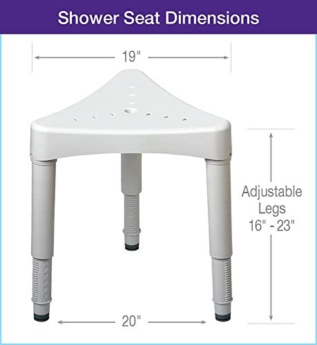 Maddak Adjustable Corner Shower Seat, White!

-Brand new in the box 