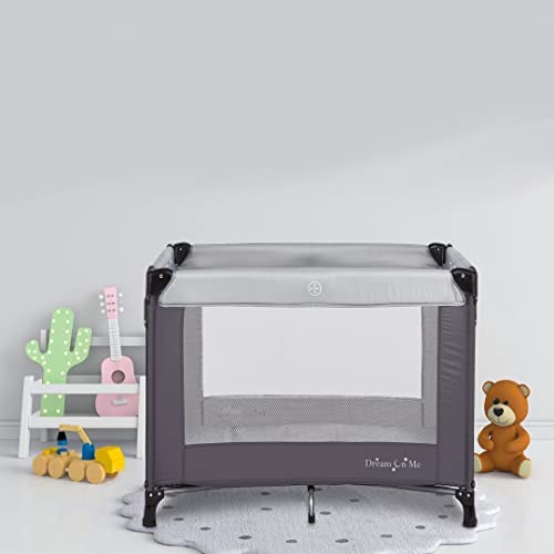 Dream On Me Nest Portable Play Yard with Carry Bag and Shoulder Strap, Grey!

-Brand new in the box 