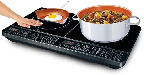 NUWAVE Double Precision Induction Cooktop, Portable, Powerful with 2 Large 8” Heating Coils! (USED - LIKE NEW)

-Used once, very clean but does have a mark on the right burner, photos shown