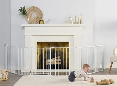 Regalo 192 inch Wide Double Door Super Wide Baby Gate and 8-Panel Play Yard, White, 4-in-1**New in box**