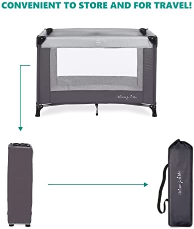 Dream On Me Nest Portable Play Yard with Carry Bag and Shoulder Strap, Grey!

-Brand new in the box 