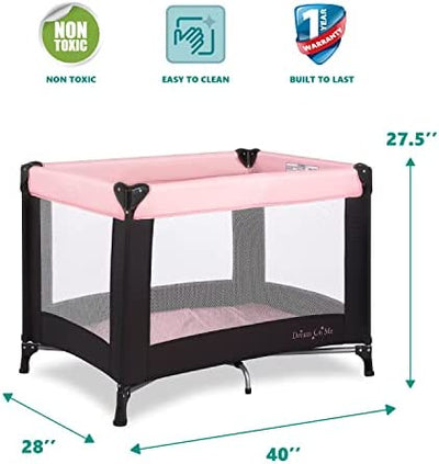 Dream On Me Nest Portable Play Yard with Carry Bag and Shoulder Strap, Pink!

-Brand new in the box 