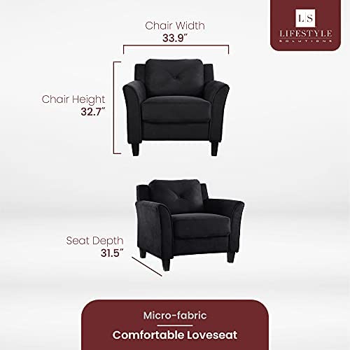 Lifestyle Solutions Grayson Armchair, Black!

-Brand new and Assembled 