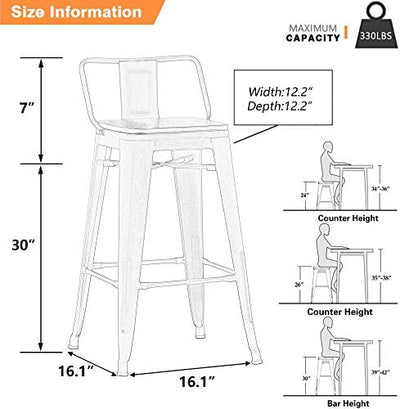Yongchuang Swivel Bar Stools with Backs Bar Height Stools Set of 4 Industrial Metal Barstools Bar Chairs (Swivel 30", Wood Top Gunmetal)!

-Brand new in the box 