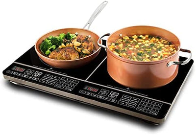 NUWAVE Double Precision Induction Cooktop, Portable, Powerful with 2 Large 8” Heating Coils! (USED - LIKE NEW)

-Used once, very clean but does have a mark on the right burner, photos shown