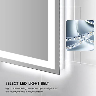 KINGDALAI LED Mirror for Bathroom 60 x 24, Lighted Vanity Mirror with Lights for Wall with Anti Fog, Stepless Dimmable, Memory Function (Backlit + Front Lights)!

-Brand new in the box 